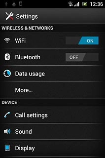 Press Call settings.