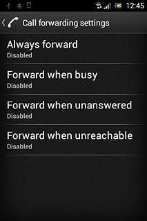 Press one of the following options:Always forward
