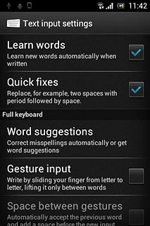 Press Word suggestions.