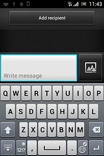 The following steps require that you're writing text and that the keypad is visible.