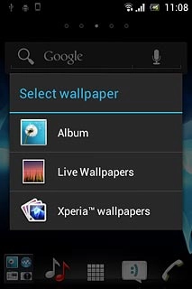 If you select Xperia™ wallpapers: