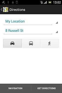 Press GET DIRECTIONS.