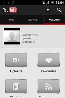 Press ACCOUNT.Follow the instructions on the display to key in the required information and log on.
