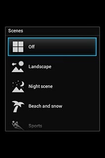 Press Off or the required setting.