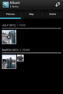Press the Pictures tab.