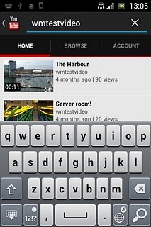 Key in the required search word and press the search icon.