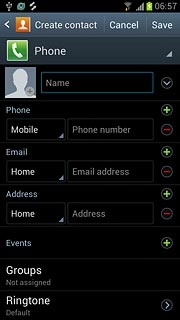 Press Name and key in the required name.