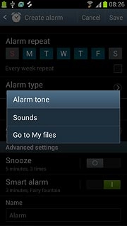 If you select Sounds: