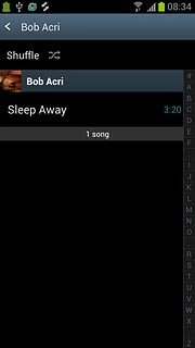 Press the required audio file.