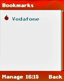 Highlight the required bookmark and press the Navigation key.