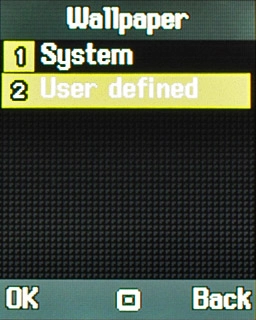 If you selected User defined:Go to the required folder.