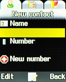 Highlight the field below Name and key in the required name.