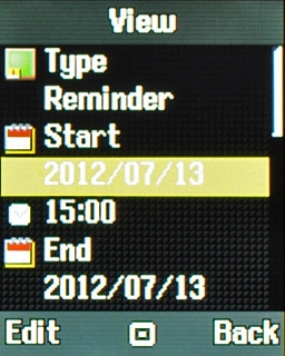 Highlight the field under Start and key in the correct start date.