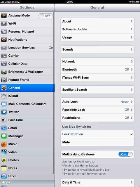 Press Passcode Lock.