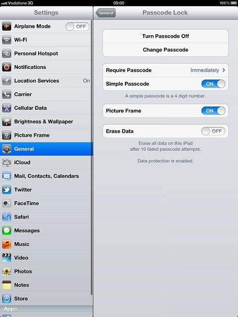 Press Change Passcode.