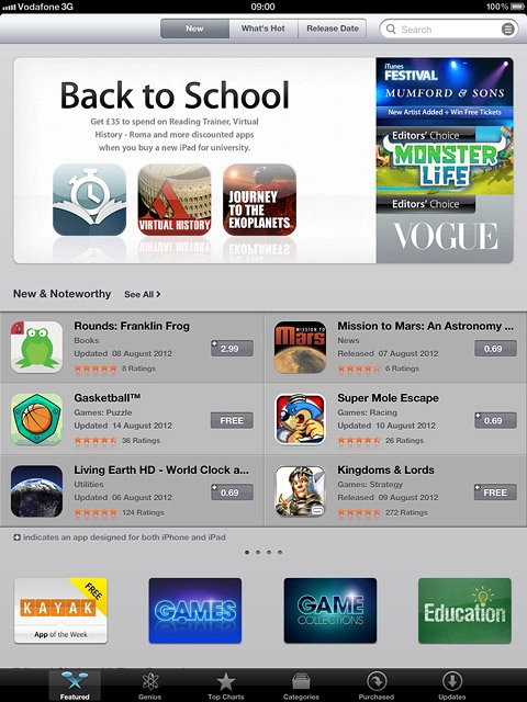 To search by category:Press Categories.
