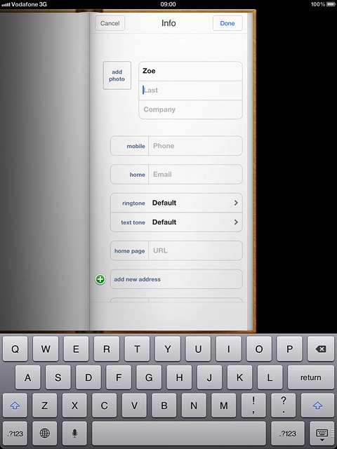 Press Last and key in the required last name.