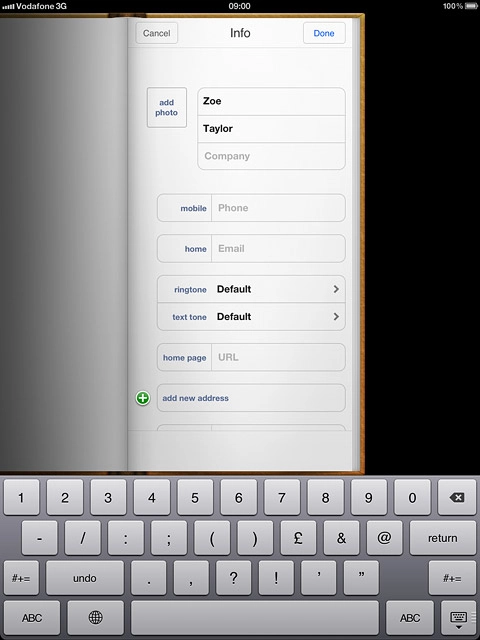 Press Phone and key in the required phone number.