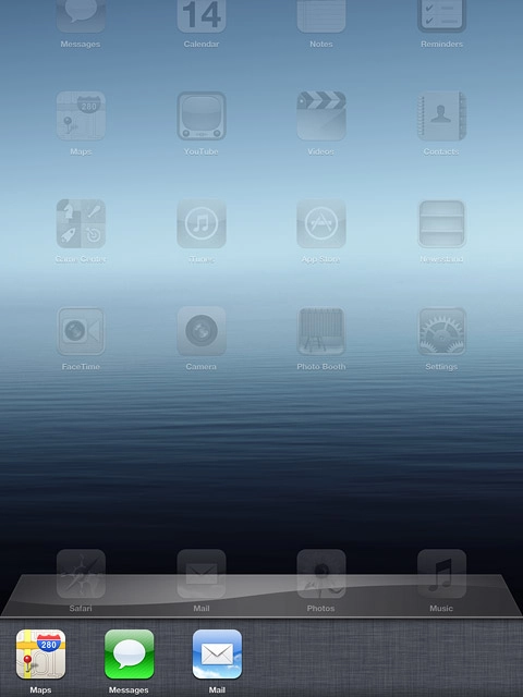 Press and hold any menu item until the menu items start to jiggle.