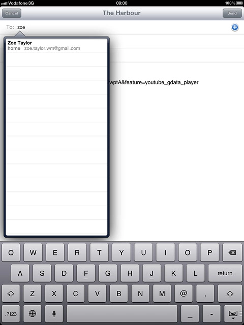 Press the required contact.