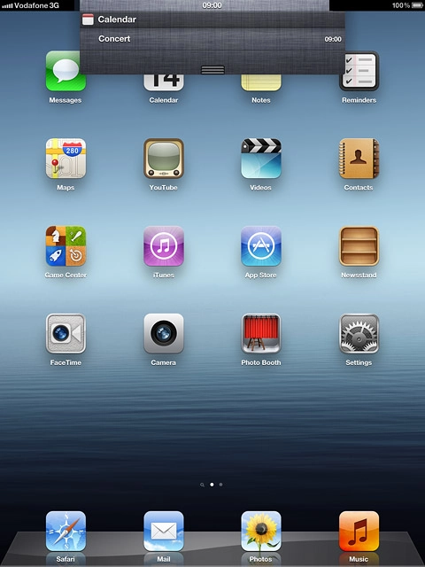 Press the required notification.Follow the instructions on the display to use the selected function.