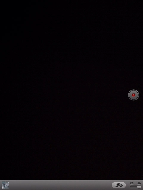 If the video recorder is turned on:Press and drag the indicator left.