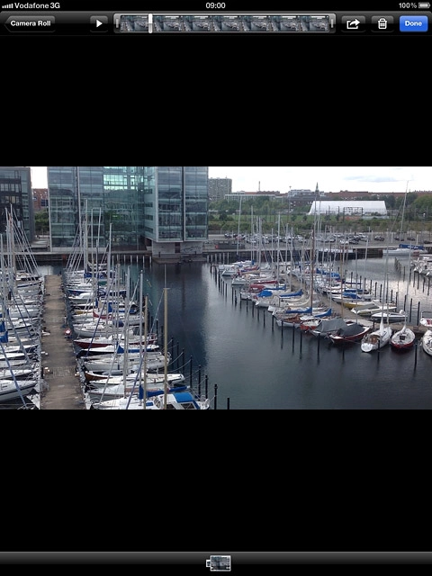 Press and drag the start or stop point on the film strip to the required position.