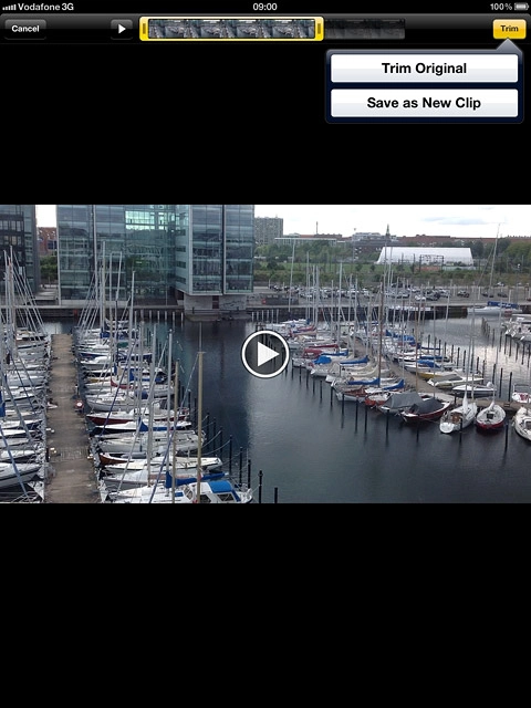 Press Trim Original or Save as New Clip.