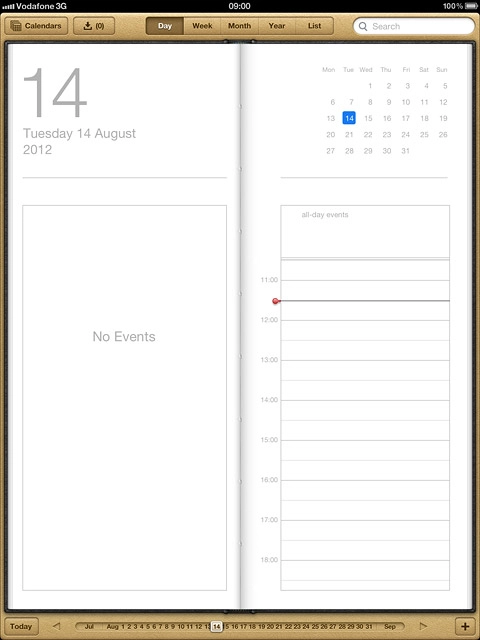 Press one of the views:Day