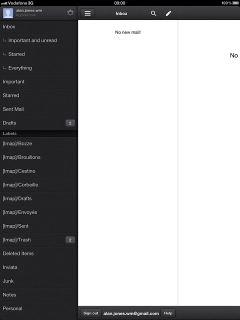 You can now use the application.Please note that Gmail isn't part of the original application package and therefore only a general description is given here.You have a number of options, such as:Send email messagesRetrieve and read email messagesReply to email messagesSelect application settings