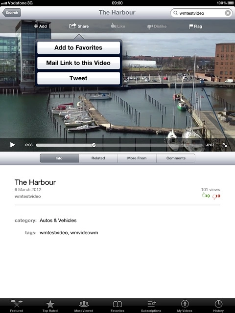 Press Mail Link to this Video.Key in the first letters of the required contact.Matching contacts are displayed.