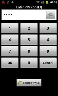 Key in your PIN and press OK.
