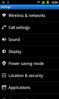 Press Call settings.