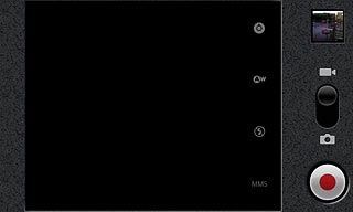 Press the record icon to start recording.