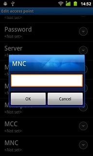 Key in 03 and press OK.