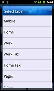Press the required number type.
