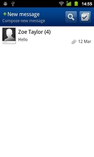 Key in the first letters of the required contact.Matching contacts are displayed.Press the required contact.