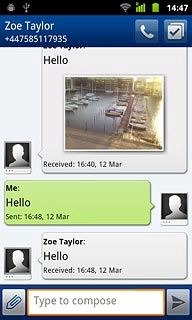 Press Type to compose.Write the required text.