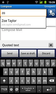 Press the required contact.