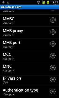 Press Authentication type.