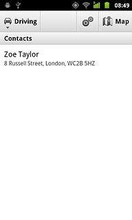 Press the required contact.