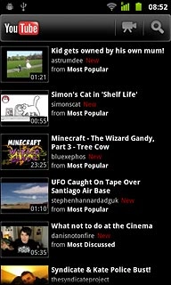 Press the required video clip.