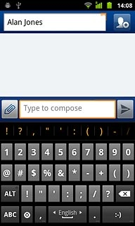Press ABC to return to text input.