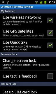 Press Change screen lock.