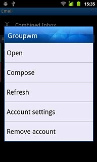 Press Remove account.