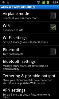 Press Tethering & portable hotspot.