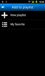 Press New playlist.Key in a name for the playlist.