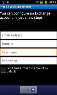Press Username and key in your username.