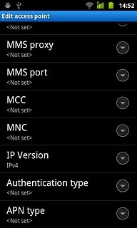 Press APN type.