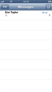 Press the required sender.